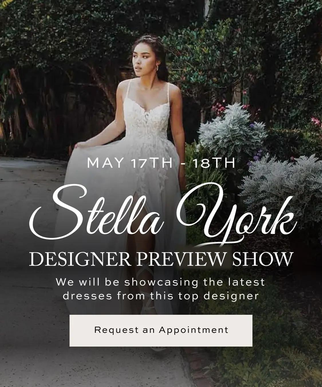 Stella York Desginer Preview Show banner mobile