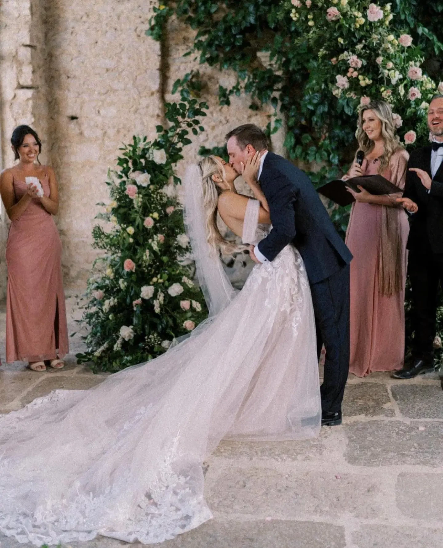 Photo of our real bride and groom