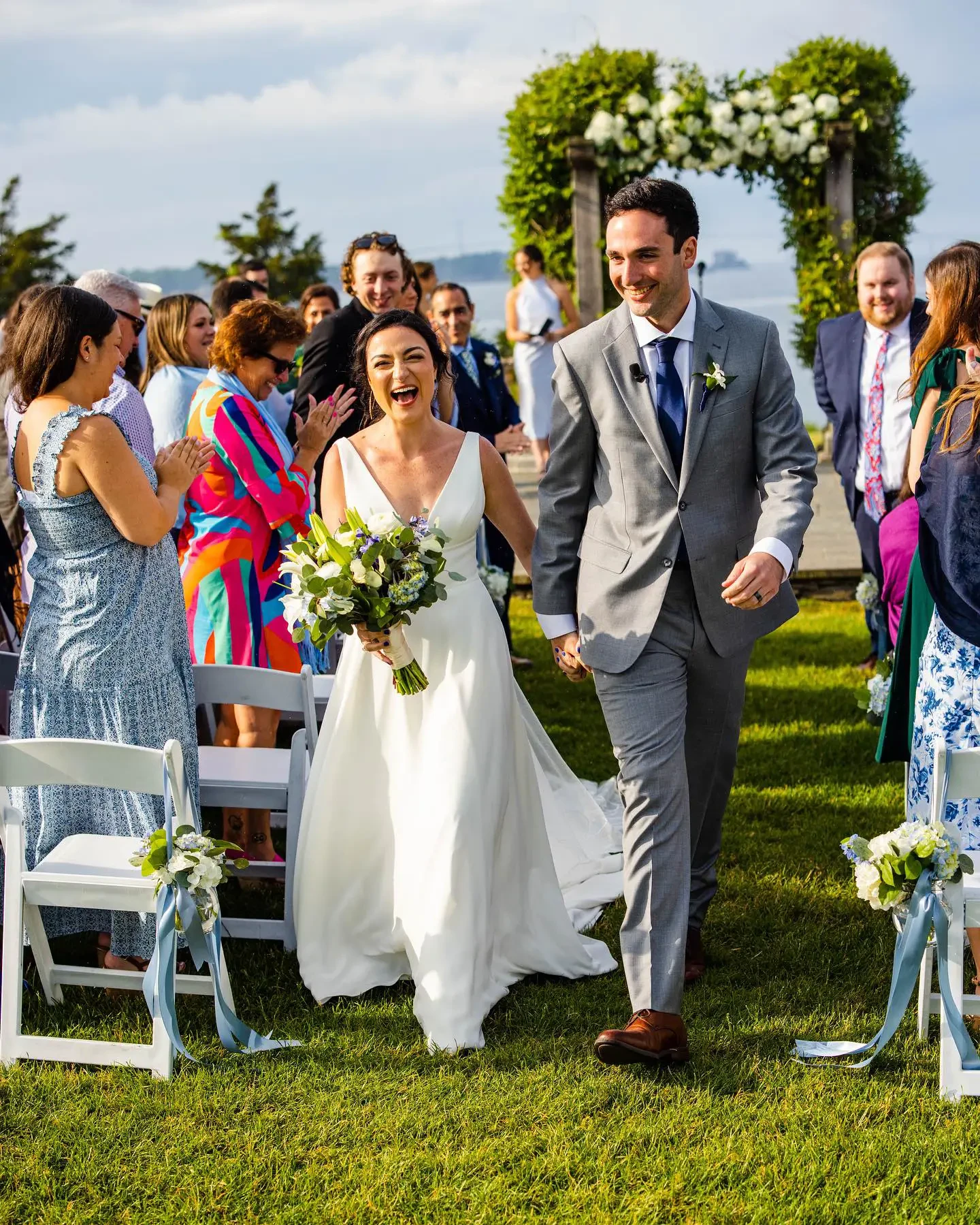 Photo of our real bride and groom